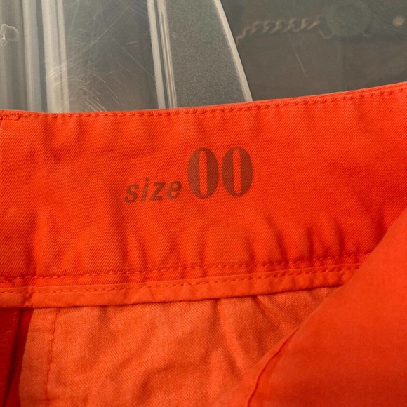 J. Crew Pants Womens Sz 00 Andi Orange Cotton Stretch Slim Fit Cropped Leg Chino - Picture 8 of 13